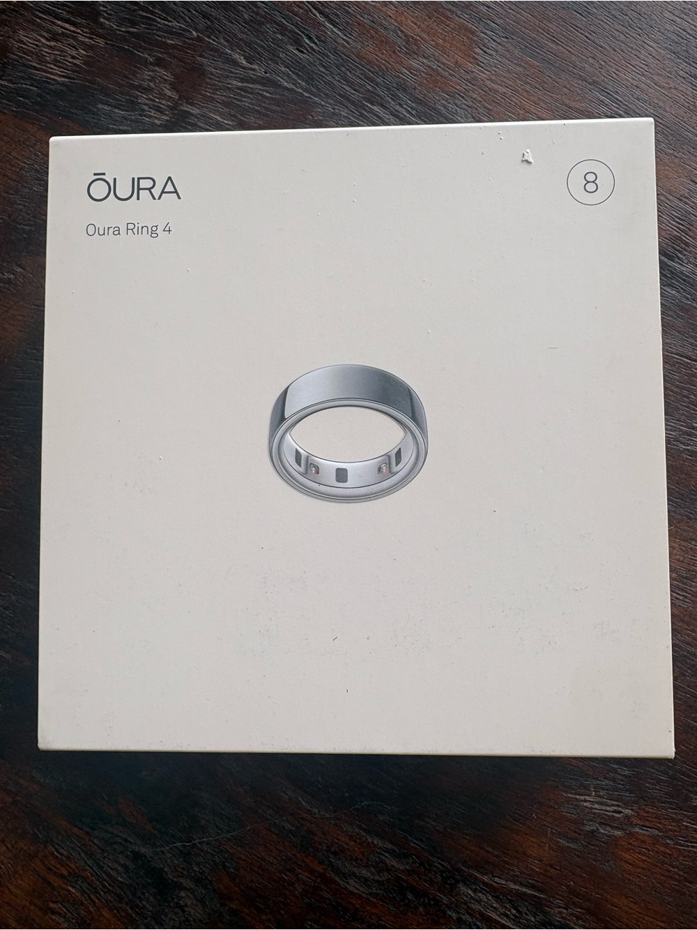 Oura Ring Packaging with Silver Accents - Oura